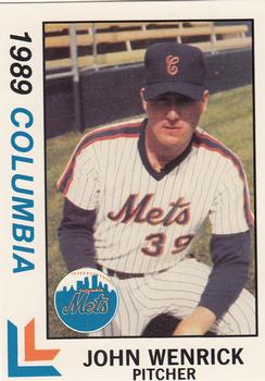 1989 Best Columbia Mets #17 John Wenrick  Front