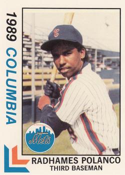 1989 Best Columbia Mets #21 Radhames Polanco  Front