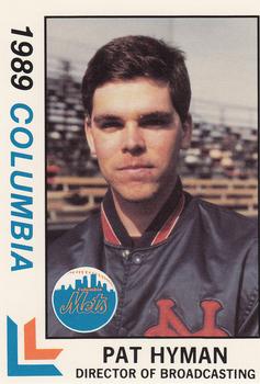 1989 Best Columbia Mets #24 Pat Hyman Front