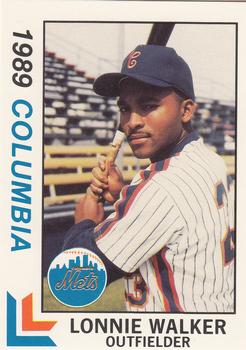 1989 Best Columbia Mets #27 Lonnie Walker  Front