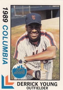 1989 Best Columbia Mets #3 Derrick Young  Front