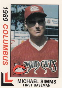 1989 Best Columbus Mudcats #7 Mike Simms  Front