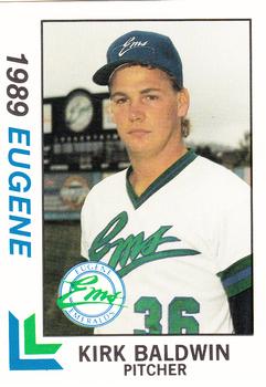 1989 Best Eugene Emeralds #3 Kirk Baldwin  Front