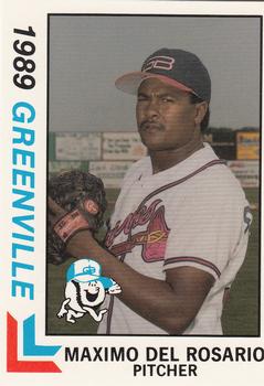 1989 Best Greenville Braves #11 Maximo Del Rosario  Front
