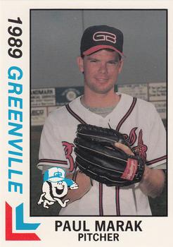 1989 Best Greenville Braves #17 Paul Marak  Front