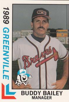 1989 Best Greenville Braves #20 Buddy Bailey Front