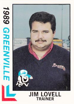 1989 Best Greenville Braves #22 Jim Lovell Front