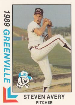 1989 Best Greenville Braves #28 Steve Avery  Front