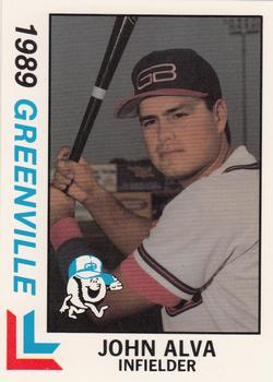 1989 Best Greenville Braves #7 John Alva  Front