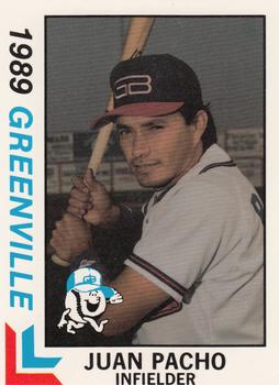 1989 Best Greenville Braves #8 Juan Pacho  Front