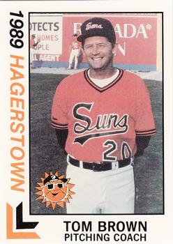 1989 Best Hagerstown Suns #11 Tom Brown Front