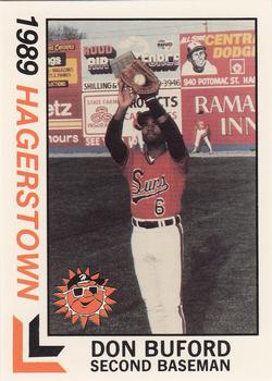 1989 Best Hagerstown Suns #15 Don Buford Jr.  Front