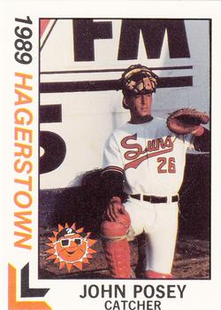 1989 Best Hagerstown Suns #26 John Posey  Front