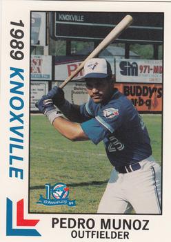 1989 Best Knoxville Blue Jays #18 Pedro Munoz  Front