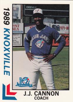 1989 Best Knoxville Blue Jays #25 J.J. Cannon Front