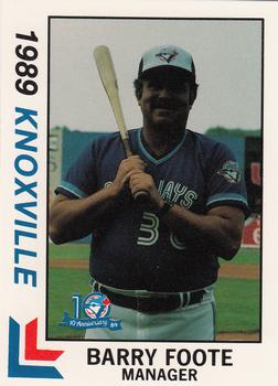 1989 Best Knoxville Blue Jays #28 Barry Foote Front