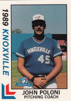 1989 Best Knoxville Blue Jays #29 John Poloni Front