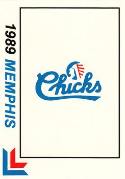 1989 Best Memphis Chicks #28 Team logo / Checklist  Front