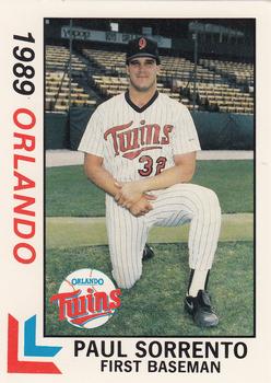 1989 Best Orlando Twins #1 Paul Sorrento  Front