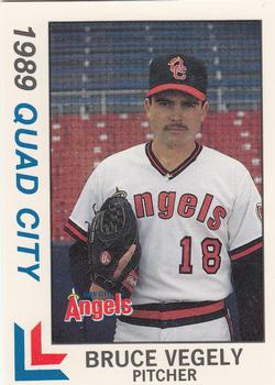 1989 Best Quad City Angels #19 Bruce Vegely  Front