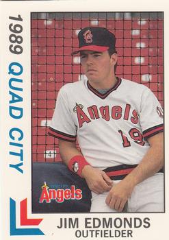 1989 Best Quad City Angels #27 Jim Edmonds  Front