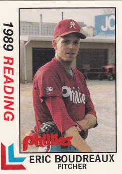 1989 Best Reading Phillies #19 Eric Boudreaux  Front