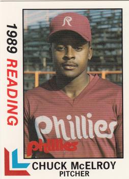 1989 Best Reading Phillies #1 Chuck McElroy  Front