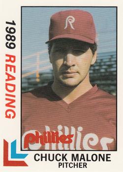 1989 Best Reading Phillies #3 Chuck Malone  Front