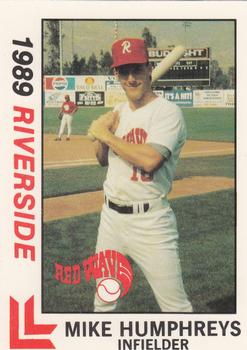 1989 Best Riverside Red Wave #8 Mike Humphreys  Front