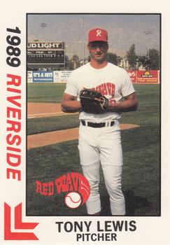 1989 Best Riverside Red Wave #9 Tony Lewis  Front