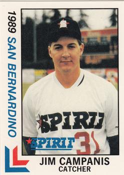 1989 Best San Bernardino Spirit #1 Jim Campanis  Front