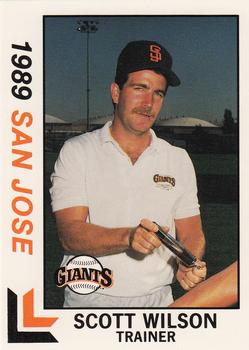 1989 Best San Jose Giants #17 Scott Wilson  Front