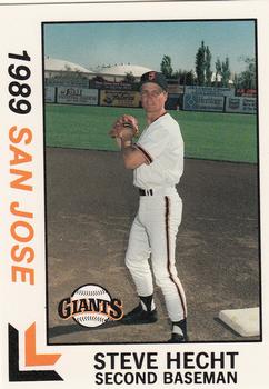 1989 Best San Jose Giants #24 Steve Hecht  Front
