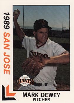 1989 Best San Jose Giants #7 Mark Dewey  Front