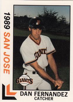 1989 Best San Jose Giants #8 Dan Fernandez  Front