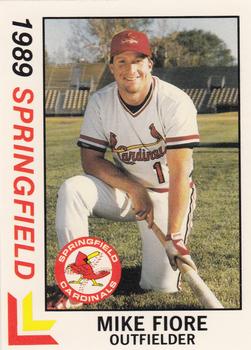 1989 Best Springfield Cardinals #1 Mike Fiore  Front