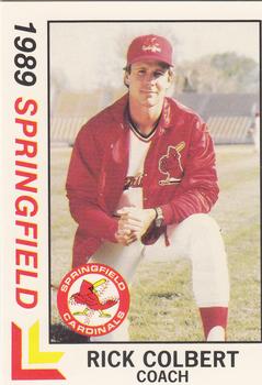 1989 Best Springfield Cardinals #27 Rick Colbert Front
