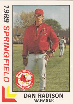 1989 Best Springfield Cardinals #29 Dan Radison Front