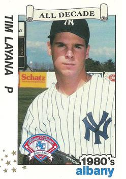 1990 Best Albany-Colonie A's/Yankees All Decade #11 Tim Layana  Front