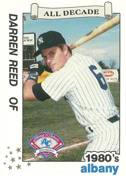 1990 Best Albany-Colonie A's/Yankees All Decade #20 Darren Reed  Front
