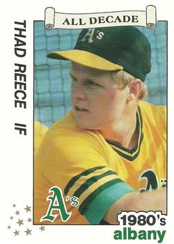 1990 Best Albany-Colonie A's/Yankees All Decade #35 Thad Reece  Front