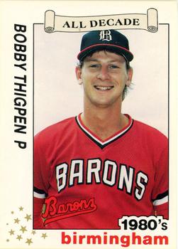 1990 Best Birmingham Barons All Decade #30 Bobby Thigpen  Front