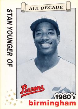 1990 Best Birmingham Barons All Decade #33 Stan Younger  Front
