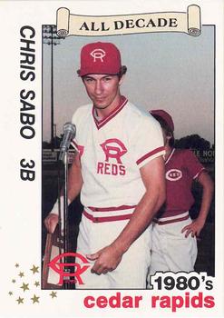 1990 Best Cedar Rapids Reds All Decade #4 Chris Sabo  Front