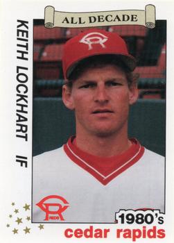 1990 Best Cedar Rapids Reds All Decade #12 Keith Lockhart  Front