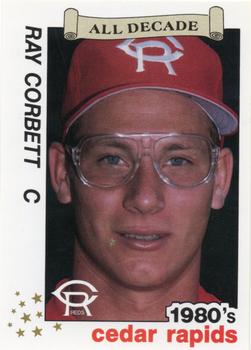 1990 Best Cedar Rapids Reds All Decade #25 Ray Corbett  Front