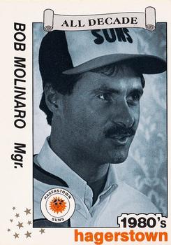 1990 Best Hagerstown Suns All Decade #17 Bob Molinaro Front