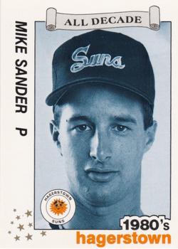 1990 Best Hagerstown Suns All Decade #25 Mike Sander  Front
