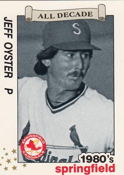 1990 Best Springfield Cardinals All Decade #11 Jeff Oyster  Front