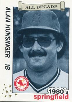 1990 Best Springfield Cardinals All Decade #7 Alan Hunsinger  Front
